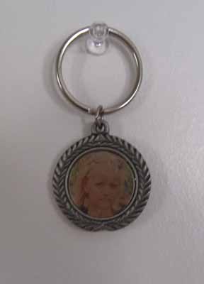 Pewter Keychain made with sublimation printing
